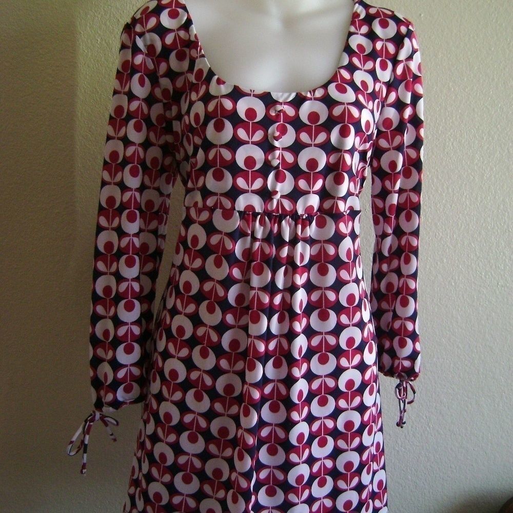 No Boundaries Juniors Red White Floral Print Short Sleeve Shirt Top Size XL
